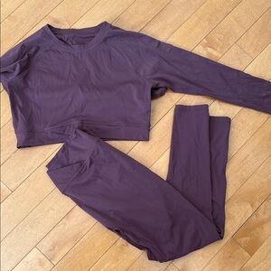 NWOT Purple Activewear Set
